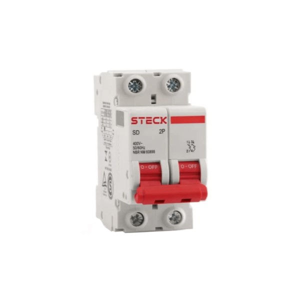 Disjuntor Termomagnético Fixo Bipolar SDD62 B 4A 5 KA/3 KA 220/380VCA DIN