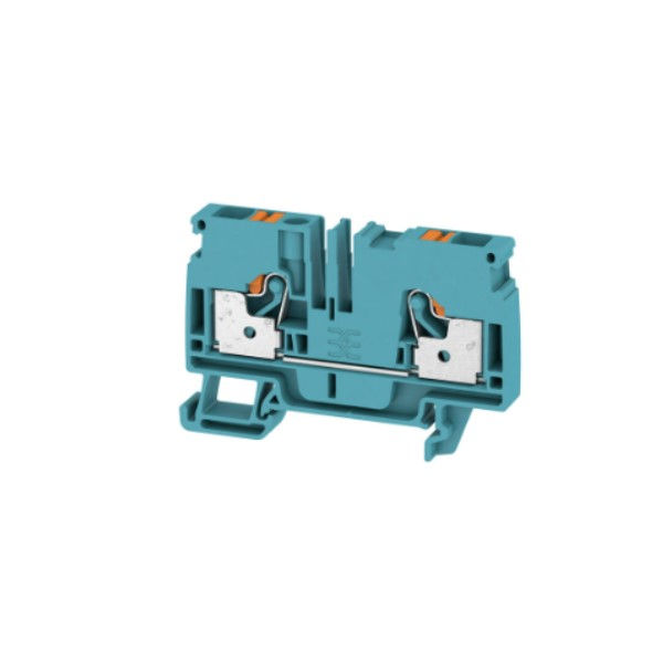 Conector Passagem SAK Poliamida A2C 6,00 mm² Azul Conexão para Mola (Push-in)