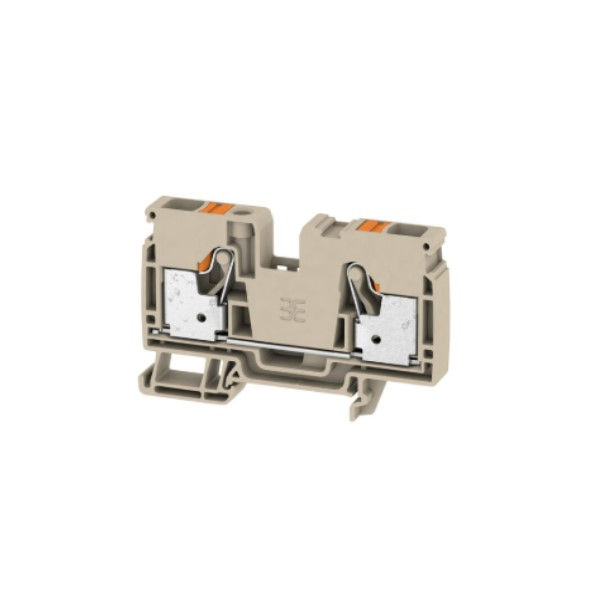 Conector Passagem SAK Poliamida A2C 10,00 mm² Bege Conexão para Mola (Push-in)