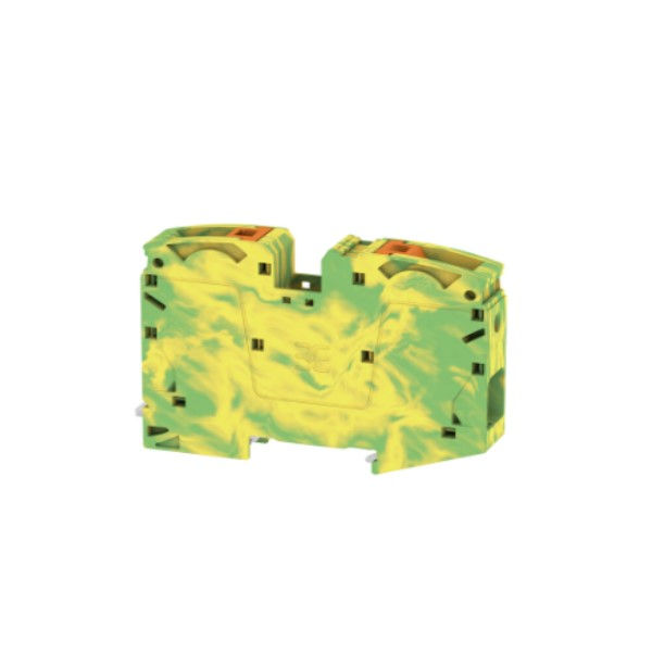 Conector Passagem SAK Poliamida A2C Terra 35,00 mm² Verde/Amarelo Conexão para Mola (Push-in)