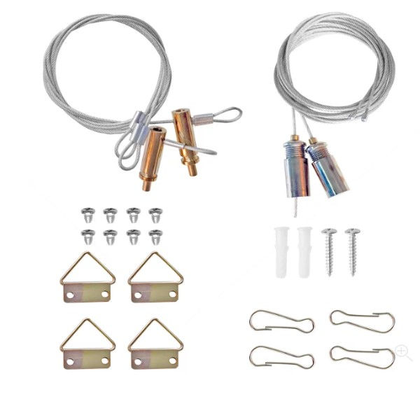Kit Suspensão Presilha para Parede-Teto com 4 Peças