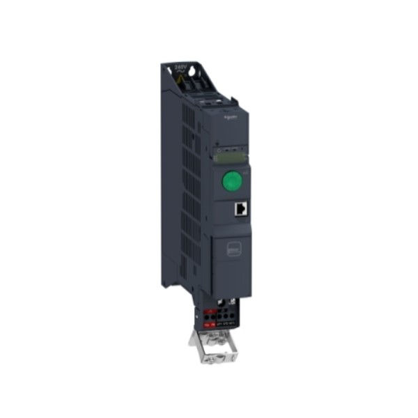 Inversor Frequência ATV320 1,00 CV/0,75 kW Serviço Pesado 4,8A com Filtro EMC Monofásico com Display LCD 220VCA 50/60 Hz IP20 MODBUS Serial/Canopen