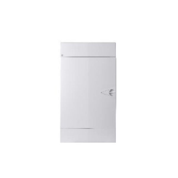 Quadro de Distribuição PVC Embutir 48 Disjuntores DIN sem Barramento sem Geral Branco Porta Opaca
