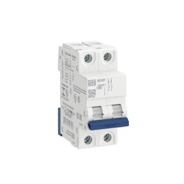 Disjuntor Termomagnético Fixo Bipolar Mdwp B 20A 5 KA/3 KA 220/380VCA DIN