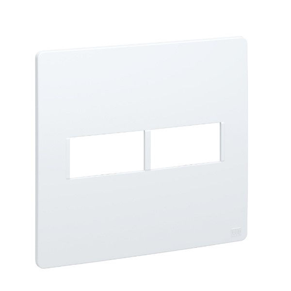 Placa PVC para 2 Módulos 4x4 Branca Linha Esatta