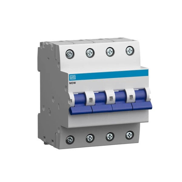 Disjuntor Termomagnético Fixo Tetrapolar MDW C 100A 5 KA/3 KA 220/380VCA DIN