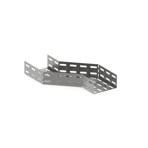 Desvio A Esquerda Perfurada para Eletrocalha Galvanizado Eletrolítico 200x100 mm