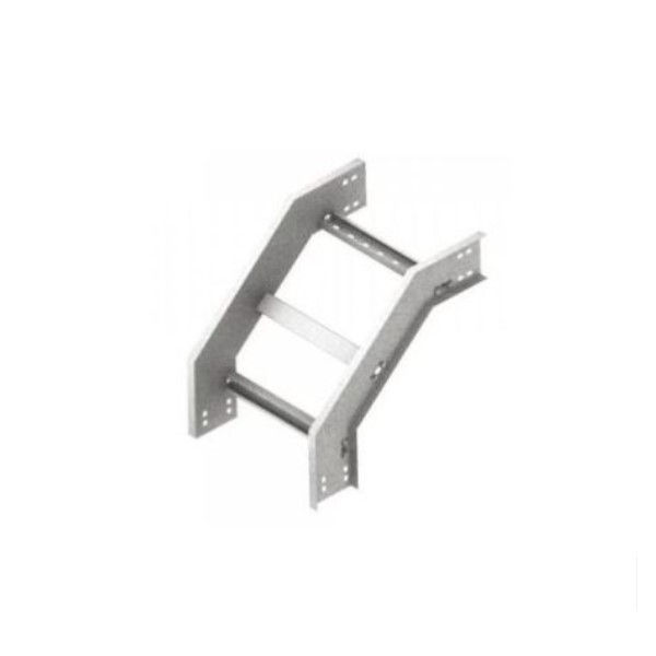 Curva 90G Vertical 38x38 Galvanizada a Fogo Externa para Leito 200x100x19 mm com Aba Externa Chapa 18/18