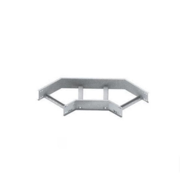 Curva 90G Horizontal 38x38 Galvanizada a Fogo para Leito 200x100x19 mm com Aba Externa Chapa 18/18