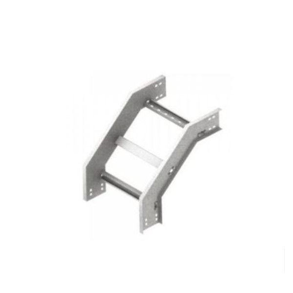 Curva 90G Vertical 38x38 Galvanizada a Fogo Interna para Leito 200x100x19 mm com Aba Externa Chapa 18/18