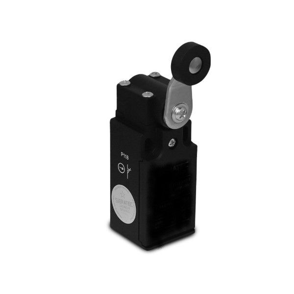 Fim de Curso Ação Rápida FM9 / Axck 5A/250VCA Corpo PVC Caixa Estreita (30 mm) Pino Metálico Curto 1NA+1NF IP65