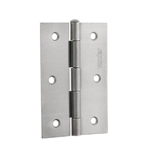 Dobradiça Ferro Polido para Porta 3.1/2"