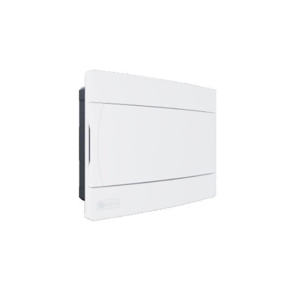 Quadro de Distribuição PVC Embutir 12 Disjuntores DIN sem Barramento sem Geral Branco Porta Opaca