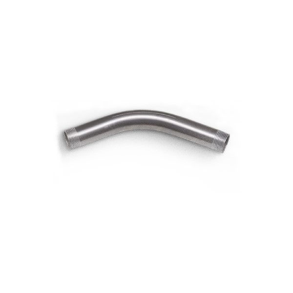 Curva 45G Galvanizada a Fogo para Eletroduto 3" com Rosca NPT NBR 5597 com 1 Luva