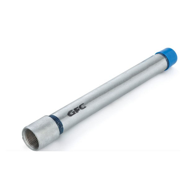 Eletroduto Pesado Galvanizado a Fogo Parede 2,25 mm 1/2"X3 M com Rosca NPT NBR 5597 com Luva