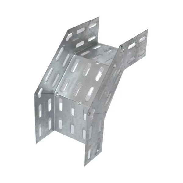 Curva 90G Vertical Perfurada Galvanizada Eletrolítica Externa para Eletrocalha 200x50 mm Chapa 18
