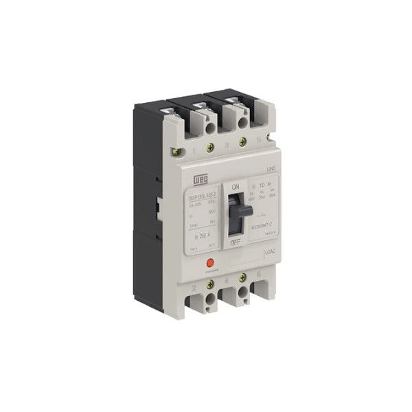 Disjuntor Termomagnético Fixo Tripolar DWP125 L 70A 30 KA/20 KA 220/380VCA Caixa Moldada
