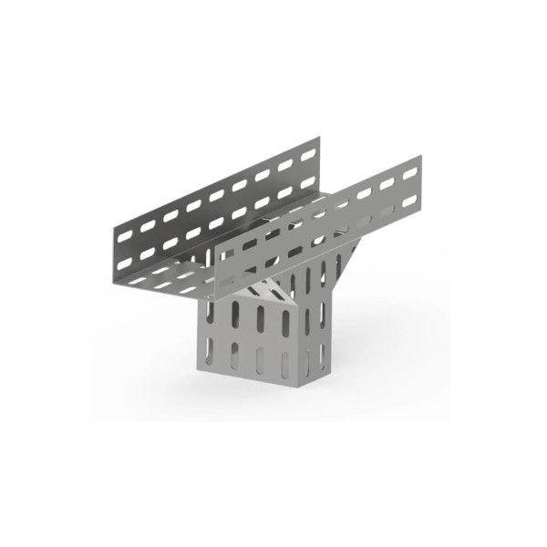 Te Vertical Descida 90G Galvanizado a Fogo para Eletrocalha 50x50 mm Chapa 18