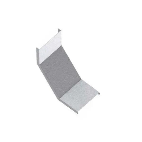 Tampa Curva Vertical Interna 90G Encaixe para Eletrocalha Galvanizada a Fogo 50 mm Chapa 18