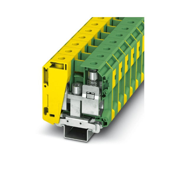 Conector Passagem SAK Poliamida Terra 16,00-70,00 mm² Verde/Amarelo com Parafusos