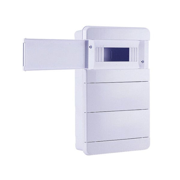 Quadro de Distribuição PVC Embutir 36 Disjuntores DIN sem Barramento sem Geral Branco Porta Opaca