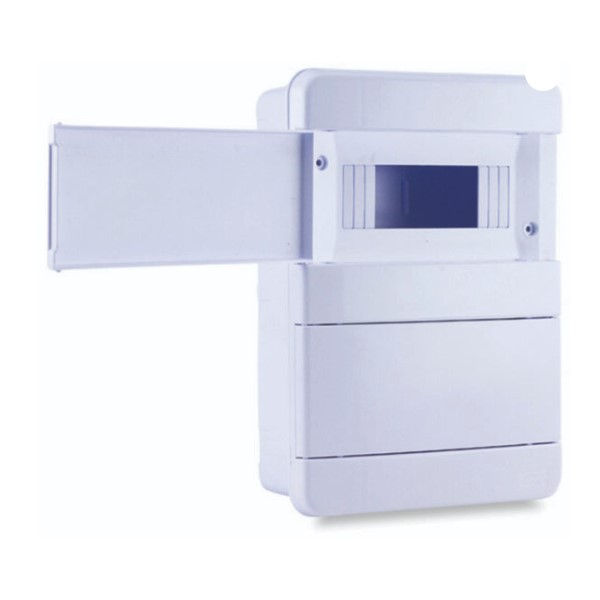 Quadro de Distribuição PVC Embutir 8 Disjuntores DIN sem Barramento sem Geral Branco