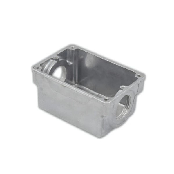 Caixa Piso Baixa Alumínio 4x2 Fixo Furo 3/4"