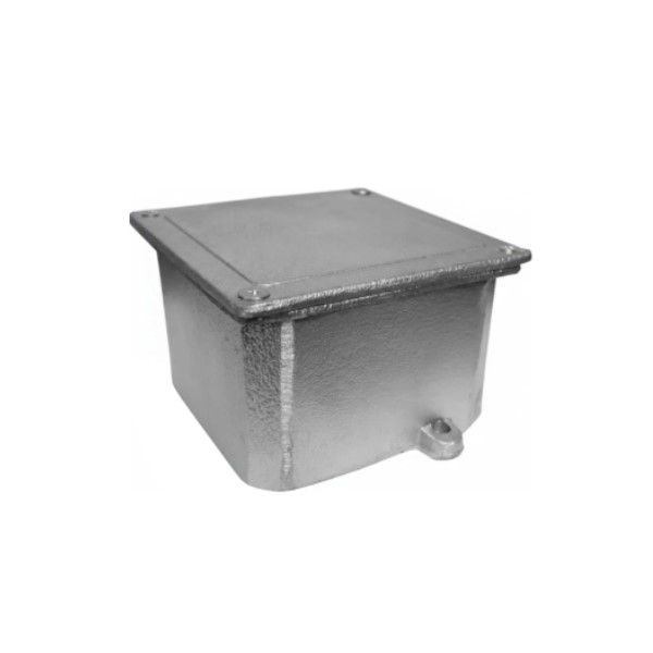 Caixa Passagem Sobrepor Alumínio 100x100x60 mm sem Chassi Removível com Tampa Reversa (Lisa/Antiderrapante)
