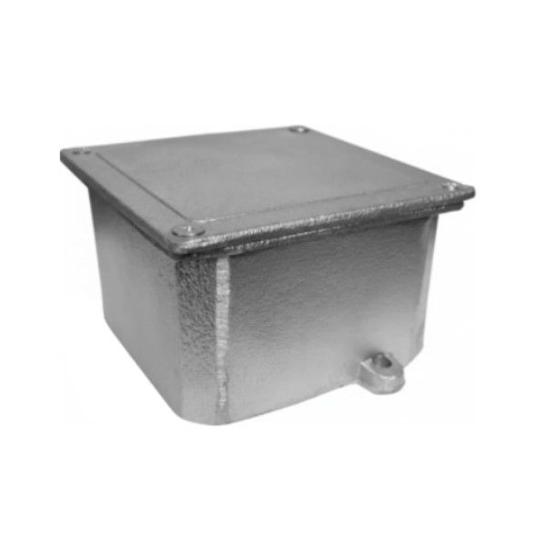 Caixa Passagem Sobrepor Alumínio 300x300x120 mm sem Chassi Removível com Tampa Reversa (Lisa/Antiderrapante)