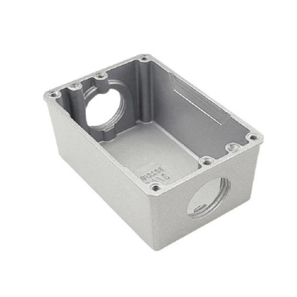 Caixa Piso Baixa Alumínio 4x2 Fixo Furo 1"