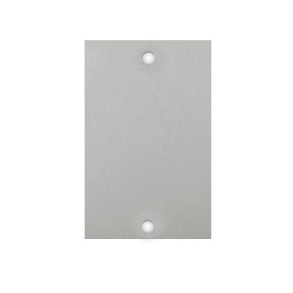 Placa Piso Unha INOX Cega 4x2 Padrão