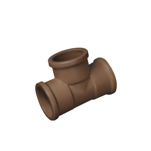Te PVC Soldável 20 mm Classe 15 Marrom Água Fria