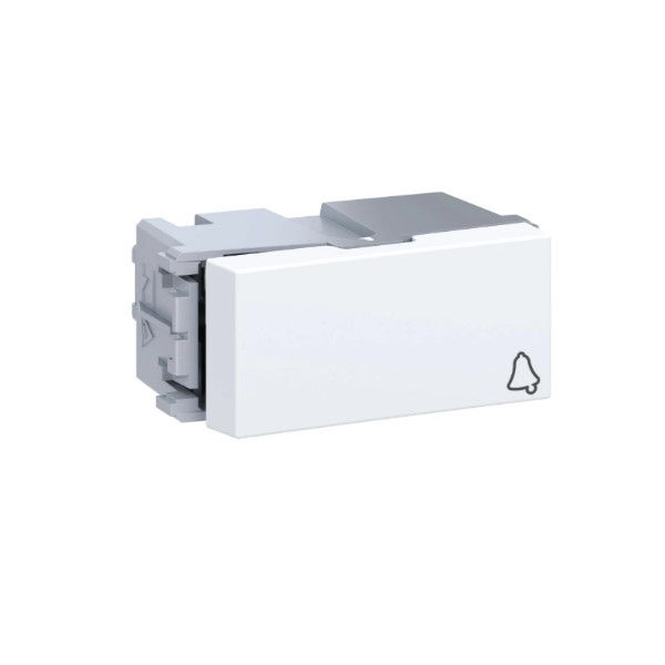 Módulo Pulsador Campainha 10A/250VCA PVC Branco Linha Esatta