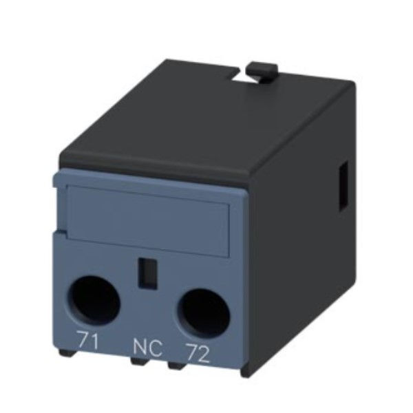 Bloco Contato Frontal 1NF para Contator S00-S3 3RH29 Conexão Parafuso DIN EN 50005 com Entrada por Baixo