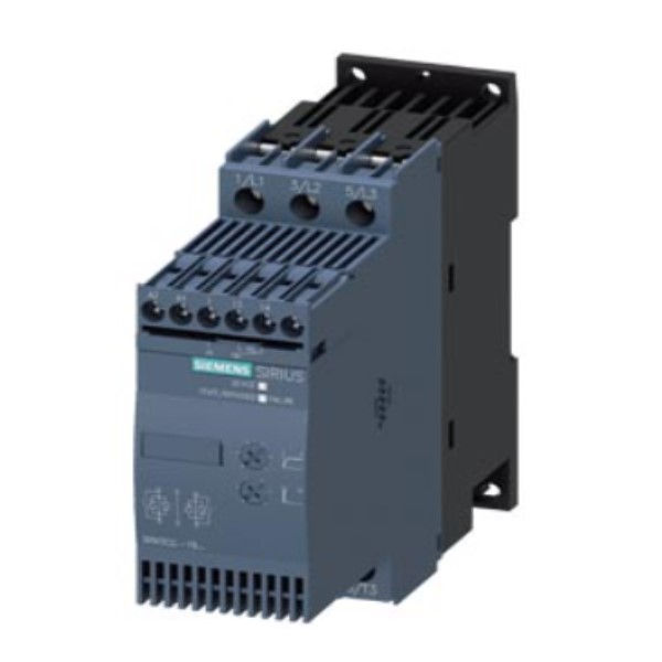 SoftStarter 3RW30 220/380/440VCA 15/25/30 CV 38A 11/18,5/22 kW Tensão de Comando 110/220VCA/CC IP20 Linha Smart