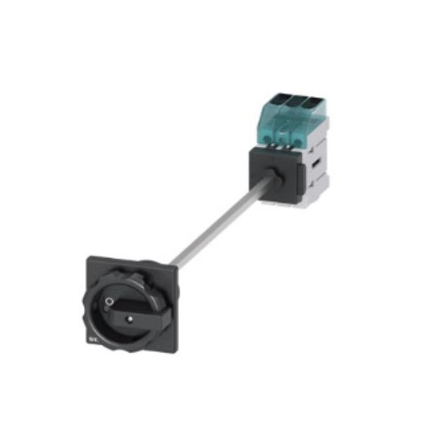 Chave Seccionadora Rotativa 3LD3 Tripolar 400VCA 63A sem Porta Fusível para Furo 22,5 mm com Fixação para Base com Manopla Preta IP65