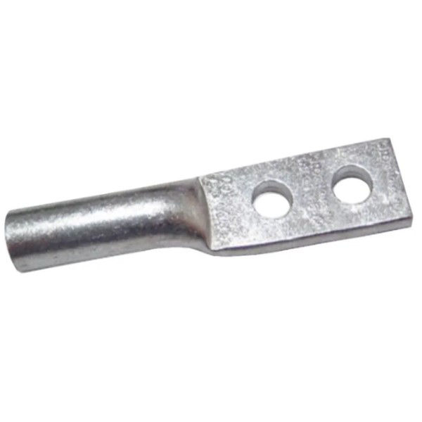 Terminal Alumínio a Compressão Dupla YA 50,00 mm² com 2 Furos M12 com 2 Paraf Arruela Lisa e Pressão INOX