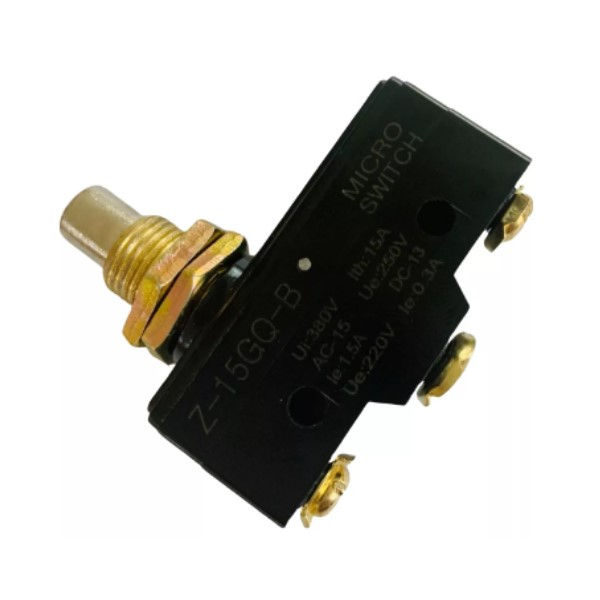 Fim de Curso Ação Impulso KW-15GQ-B 15A 250VCA Caixa Estreita com Pistão 1NA+1NF Micro Switch