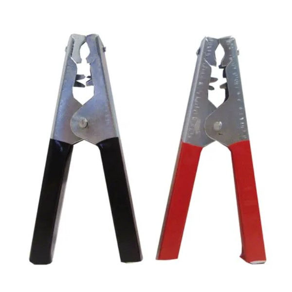 Garra Bateria 100AH Vermelho/Preto Embalagem com 2 PCS