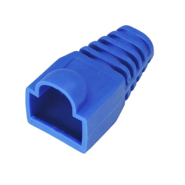 Capa Plástico Azul para Conector RJ45