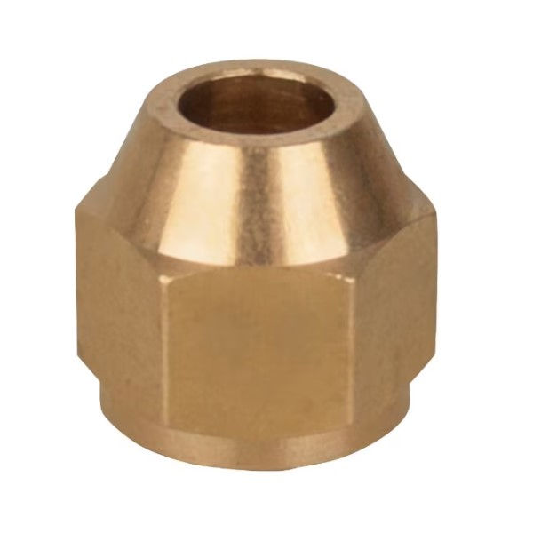 Porca Flange Leve Latão 1/4"