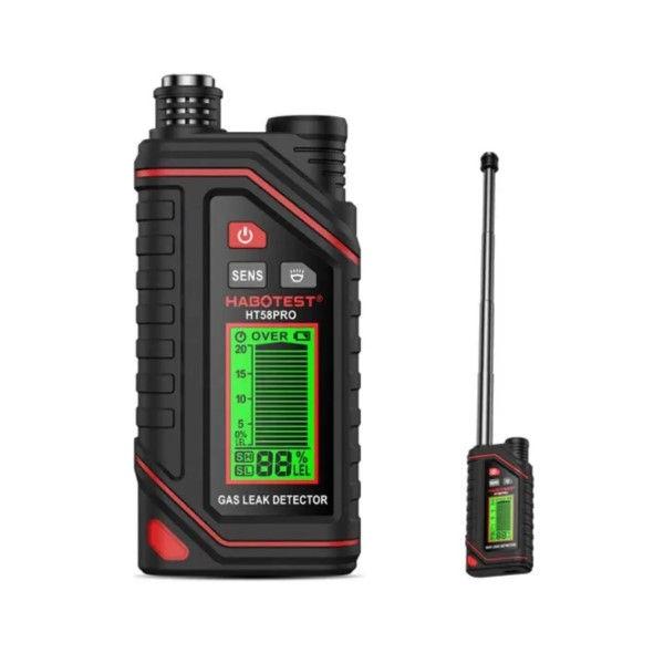 Detector Gases/Combustível HT58PRO com Bateria Sonoro/Lanterna