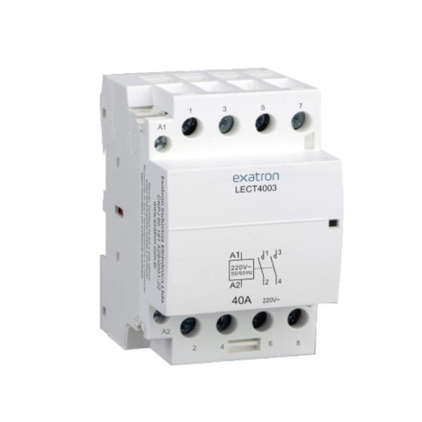 Contator Modular 40A 3NA 220VCA 50/60 Hz para Trilho DIN
