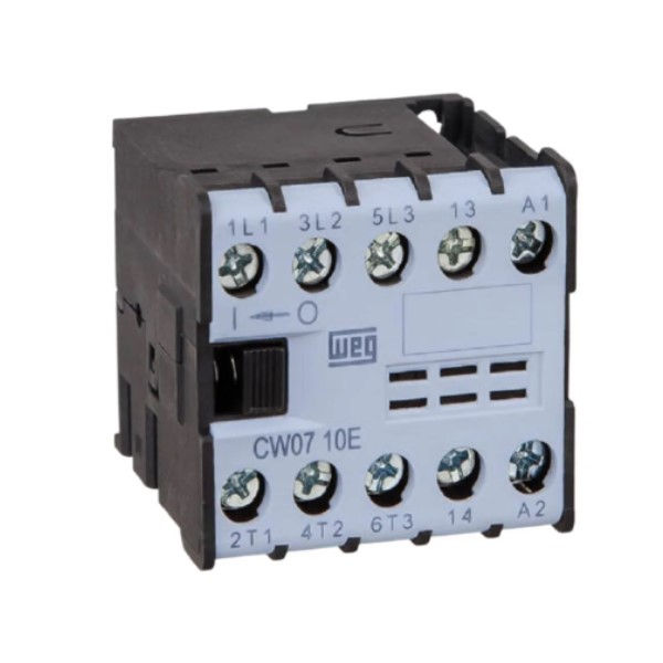 Contator Principal Tripolar 7A Mini 1NF 24VCC 60 Hz CW07 Conexão para Parafuso