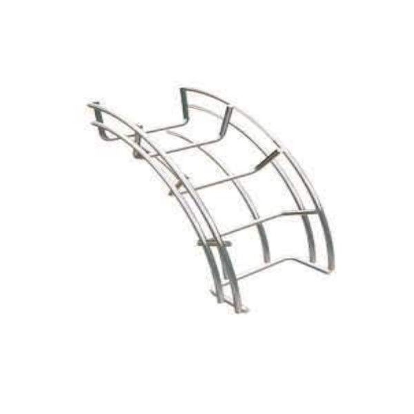 Curva 90G Vertical Galvanizada Eletrolítica Externa para Leito Aramado 100x50 mm
