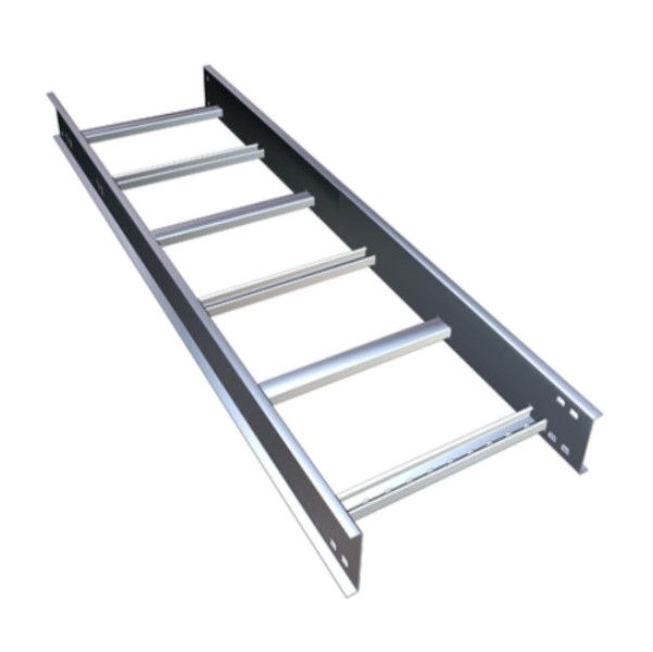 Leito Para Cabos Galvanizado Eletrolítico 600x100x3000 mm com Aba Externa 19 mm Chapa 14/16