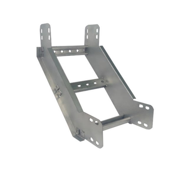 Curva 45G Vertical Galvanizada Eletrolítica Externa para Leito 600x100x19 mm com Aba Interna Chapa 18/18