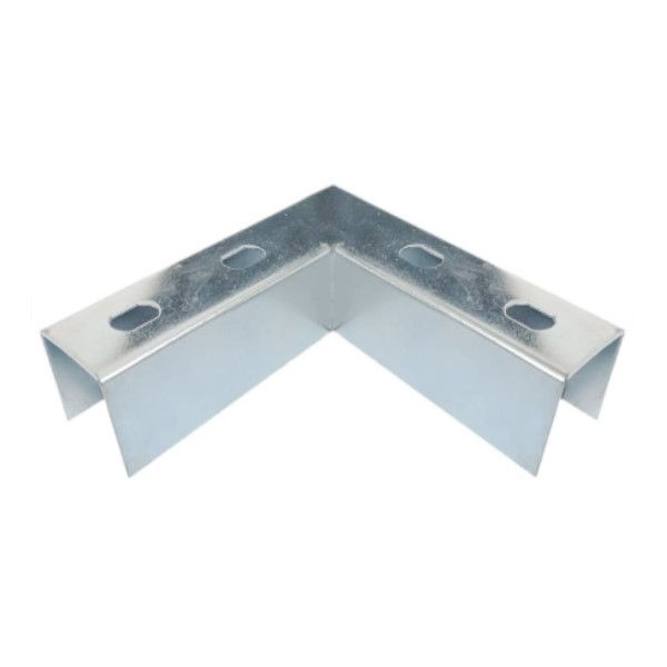 Emenda L Galvanizada Eletrolítica Interna 38x19 mm para Perfilado
