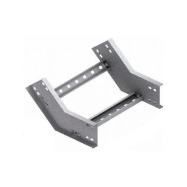 Curva 45G Vertical Galvanizada Eletrolítica Interna para Leito 400x100 mm com Aba Externa Chapa 18
