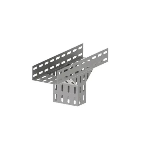 Te Perfurado Vertical Descida 90G Galvanizado a Fogo para Eletrocalha 100x50 mm